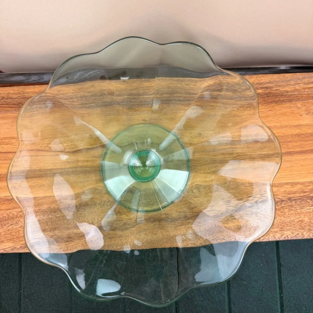 Vintage Uranium Glass 11.5